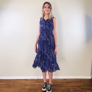 90’s American Angel Rayon Purple Tiger Dress